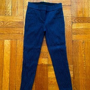Byron Lars Navy Blue Stretchy Lace skinny pants Size 2